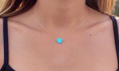 Opal necklace, heart necklace, gold necklace, opal heart necklace, blue opal necklace, october birth Blue Dainty Jewelry For Valentine's Day, Dainty Blue Heart-shaped Necklace, Dainty Blue Necklace For Valentine's Day, Turquoise Opal Jewelry As A Gift, Turquoise Opal Jewelry As Gift, Turquoise Opal Jewelry For Gift, Elegant Turquoise Heart Necklace For Gift, Hypoallergenic Heart-shaped Turquoise Jewelry, Hypoallergenic Turquoise Heart Jewelry