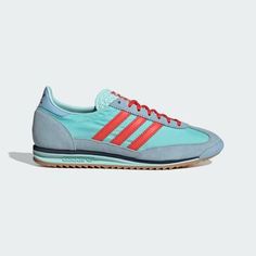 adidas SL 72 OG Shoes - Turquoise | Women's Lifestyle | adidas US Adidas Sporty Nylon Sneakers, Blue Lace-up Adidas Skate Shoes, Adidas Athleisure Lace-up Skate Shoes, Blue Adidas Lace-up Skate Shoes, Green Adidas Synthetic Skate Shoes, Adidas Blue Slip-on Sandals, Adidas Sl 72, Women Lifestyle, Adidas Online