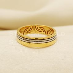 This handcrafted gold ring is designed to be both timeless and versatile. With its sleek lines and polished finish, it adds a touch of sophistication to any outfit. Perfect for daily wear or special occasions, it's a true staple for any jewelry collection. 22k Gold  Ring Metal is Real Gold Purity is 22kt  Weight is 5.52  grams approx Ring Size is 10 US  Max width is 0.5 cm approx ,  Please feel free to ask if you have any query. Return and cancellation-  a 20% restocking fees will be deducted fo 22k Gold Ring, Ring Metal, Ring Jewelry, 22k Gold, Gold Style, Metal Rings, Real Gold, Rings Statement, Gold Bands