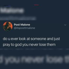 the tweet is posted to someone on their twitter account, which reads post malone