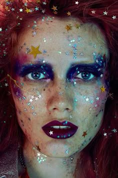 Models With Freckles, Iridescent Makeup, Disco Makeup, Jamie Nelson, Paint Makeup, New Year's Makeup, Boy Toy, Astrological Signs, Beauty Photoshoot