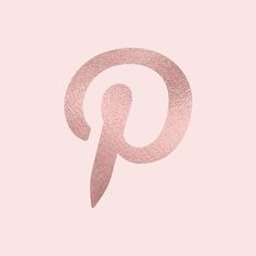 a pink pin logo on a light pink background with the letter p in the center