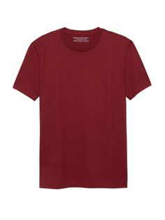 Authentic SUPIMA® Cotton Crew-Neck T-Shirt | Banana Republic Supima Cotton, Moda Fashion, Knit Jersey, Cotton Tee, Neck T Shirt, Casual Looks, Banana Republic, Every Day, Short Sleeves