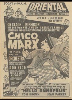 an old concert poster from the early 20th century