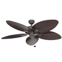 a ceiling fan with four blades on it