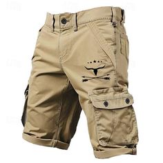 Season:Spring  Summer,Autumn / Fall; Fabric:100% Cotton; Gender:Men's; Style:Classic,Designer,Sports,Fashion; Elasticity:Micro-elastic; Occasion:Sports Outdoor,Casual,Outdoor,Camping  Hiking; Fit Type:Regular Fit; Function:Outdoor; Waistline:Mid Waist; Pattern:Cow,Arrow; Design:Multi Pocket; Pants Type:Cargo Shorts; Fly Type:Zipper; Front page:FF; Listing Date:06/28/2024; Hips:null; Length:null; Waist:null; Pants Length:Knee Length Summer Cotton Cargo Shorts For Sports, Cotton Cargo Sports Shorts, Cotton Sports Shorts With Cargo Pockets, Cotton Cargo Shorts For Sports, Cotton Cargo Shorts With Side Pockets For Sports, Casual Cargo Shorts With Pockets For Sports, Casual Khaki Sports Shorts, Khaki Cotton Sports Shorts, Casual Khaki Shorts For Sports