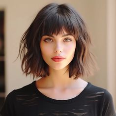 Shoulder Length Wavy Hair With Bangs, Hair Turning White, Haircuts For Medium Length Hair, Hairstyles 2024, Bob Hairstyles With Bangs, Choppy Bob Hairstyles, Hippie Hair, Asian Short Hair, Medium Cut