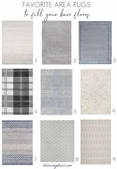 the different rugs that you can use to decorate your home