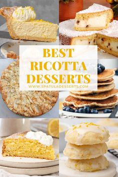 the best ricotta desserts with lemon and blueberries