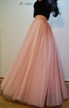 Tulle Skirts Outfit, Womens Tulle Skirt, Skirt Tutu, Pink Tulle Skirt, Skirt Tulle, Long Skirt Outfits, Tulle Skirts, Long Dress Design