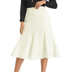 STYLE - Keep your look elegant and semi-formal in summer weather with this fashion skirt from Hobemty, featuring midi length, fishtail hem and A-line. OUTFIT - Comfortable and classic, pair with semi-formal shirt and heels for a chic office look. OCCASION - Focused on Ladies' Semi-Formal Wear - This skirt can be a perfect addition to almost any outfit from formal to daily wear, great for work, meeting, office, businesses, work, party, cocktail, wedding, casual, daily dressing, etc. Size: XL.  Co Office Midi Skirt, Meeting Office, Outfit Comfortable, Wedding Casual, Semi Formal Wear, Work Meeting, Cocktail Wedding, Formal Shirt, Summer Weather