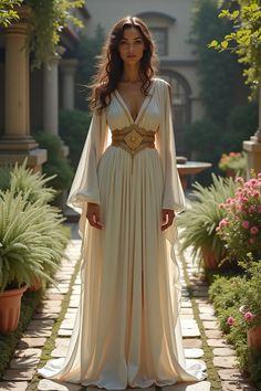 Roman Female Clothing, Genshin Sona, Artemis Costume, Ancient Greece Fashion, Coktail Dress, Desert Dress, Greek Goddess Dress, Greek Dress, Greece Fashion