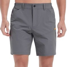 [Moisture-Wicking & Quick Dry Stretch Shorts] Our hiking shorts men are made with highly breathable, moisture-wicking fabric for a comfortable, cool wearing experience. Crafted from 4-Way stretchy nylon and spandex, they enhance freedom and functionality for summer outdoor activities. [Lightweight, Durable & Sun Protection] These men's hiking shorts are lightweight and resistant to high-intensity wear, featuring UPF 50+ protection to shield you from harmful UV rays. This makes these cargo shorts suitable for hiking, fishing, camping, mountaineering, and hunting. [Elastic Waist & YKK Zipper Closure] Elastic waistband design on both sides ensures maximum flexibility for our men's stretch shorts.YKK zipper and button closure ensure smooth durability and added security; strong belt loops and h Hiking Bottoms With Built-in Shorts And Stretch, Utility Hiking Bottoms With Built-in Shorts, Black Moisture-wicking Shorts For Hiking, Mens Hiking Shorts, Mens Tactical Pants, Tactical Cargo Pants, Outdoor 4-way Stretch Shorts With Side Pockets, Heated Clothing, Military Cargo Shorts With Multiple Pockets For Outdoor