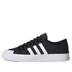 adidas originals Collapsible Nizza Lo Sneakers/Shoes Casual Black Sneakers With Three Stripes, Black Sneakers With Three Stripes For Sports, Black Three Stripes Sneakers For Sports, Black Skate Shoes With Three Stripes For Sports, Casual Black Sneakers With Three Stripes Branding, Black Casual Sneakers With Three Stripes, Adidas Superstar Sneaker, Sneakers Shoes, Stylish Sneakers