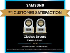 Dry a full load in 30 minutes². AI Smart Dial simplifies your dryer’s control panelSteam Sanitize+ removes 95% of pollen from fabric,⁶ and relaxes light wrinkles. Control your dryer right from your washer when the units are stacked¹ | Samsung Bespoke 7.6 cu. ft. Ultra Capacity Gas Dryer with Super Speed Dry and AI Smart Dial in Brushed Black(DVG53BB8700VA3) Smart Washer And Dryer, Samsung Bespoke, Samsung 1, Simple Closet, Drum Light, Gas Dryer, Front Load Washer, Super Speed, Pet Odors