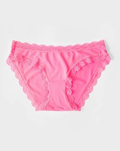 The Original Brief in Hot Pink finished with lace trim, packaged with love in a gift box.• Made from 95% biodegradableTENCEL™ Micro Modal (AKA trees!)• Proven to be more than twice as soft as cotton��• The perfect cut, no unsightly lines or riding up• Cloud-soft, breathable, feminine & comfortable• Sustainable underwear designed by women, for women• One tree planted with every order Poppy Print, Pink Design, Neon Orange, Luxury Fabrics, Neon Pink, Everyday Essentials Products, Hot Pink, Gift Box, Neon