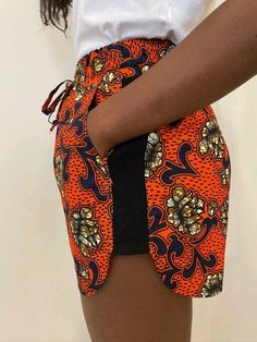 Ankara Shorts For Women, Shorts Ankara, African Shorts, Ankara Shorts, Runner Shorts, Hot Pants Shorts, African Print Clothing, Short African Dresses, Afrikaanse Mode