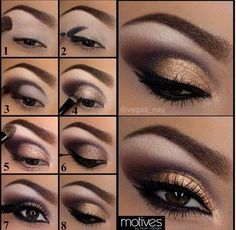 step by step instructions on how to use eyeliners for eyeshades and makeup