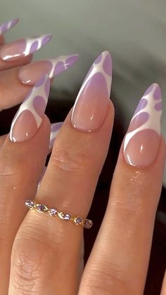 Long Almond Acrylic Nails Gold, Milky Nails, Colorful Nails, Almond Nails Designs, Minimalist Nails, Funky Nails, Chic Nails, Nail Arts, Best Acrylic Nails