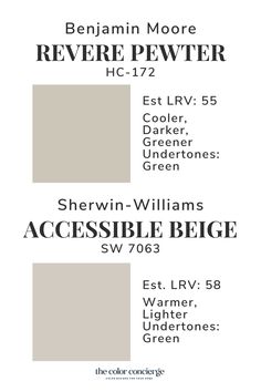 the color scheme for sherylin gray is shown in two different colors, including white and