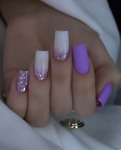 Fancy Nail Art, Unghie Sfumate, Nails Designer, Lilac Nails, Fancy Nails Designs, Pink Acrylic Nails, Fancy Nails, Chic Nails