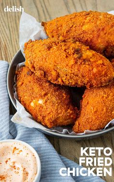 some fried food in a bowl on a table