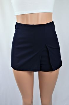 Size: M, Color: Dark Blue Light Dark Blue, Blue Skort, Light In The Dark, Dark Blue, Short Dresses, Light Blue, High Waisted, Spandex, Plus Size