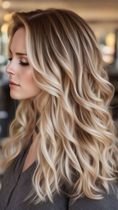 Loose Beach Waves Wedding Hair, Long Beach Waves Hair, Beach Waves Wedding Hair, Beach Wave Curls, Blonde Beach Waves, Long Blonde Hairstyles, Long Blonde Curls, Beach Waves Hair, Winter Blonde Hair