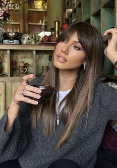 Styles Ideas, Loft Room, Long Hair With Bangs, Hair Color And Cut, Hair Inspiration Color, Curtain Bangs, Hair Envy