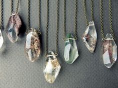 ✦ HOLIDAY SHOPPERS ✦ This item ships fast (within 1-2 business days), but may not arrive by Christmas. Many orders placed today will still arrive in time, but we can't guarantee it. We strongly recommend Priority or Express Mail to increase the chances of a swift delivery. Shop our collection of unique crystal jewelry here: https://chrysalism.etsy.com/ ♥ Thanks so much and Happy Holidays! ♥ ✦ Lodolite Necklace ✦  This breathtaking polished garden quartz crystal necklace will lift your spirits wh Crystal Ball Necklace, Clear Quartz Necklace, Garden Quartz, Boho Crystal, Boulder Co, Quartz Crystal Necklace, Phantom Quartz, Boho Pendant, Ball Necklace