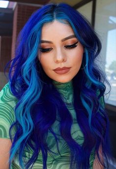 Two Tone Hair, Split Dyed Hair, Creative Hair Color, Hair Color For Women, Tone Hair