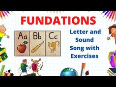 an image of children's letters and sounds with exercises