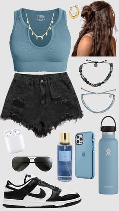 School Outfits Shorts Casual, Summer Outfits 2024 Classy, Back To School Outfits Hot Weather, Hoț Girl Summer Outfit, Summer Outfits Teenage Girl, Summer Teen Outfits, Trendy Outfits Shein, Teen Summer Outfits, Teen Party Outfits