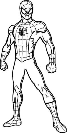 spiderman coloring pages for kids to print and color on the page is an easy way to