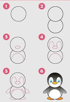 how to draw a penguin step by step for kids and beginners with easy instructions