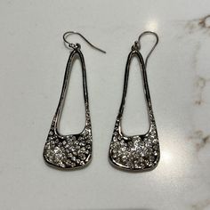 Alexis Bittar Silvertone Drop Earrings With Crystals. New To Poshmark? Use Code Lovemargaux When First Registering For $10 Off! About This Closet: Each Item Is From My Current Wardrobe, And Is Well Cared For And Gently Pre-Loved. The Price Listed Is The Lowest I'm Willing To Give It Up For. For This Reason, I Don't Consider Offers. If You Love It, Click Buy Now To Make It Yours! Sparkling Metal Crystal Earrings For Anniversary, Silver Teardrop Earrings With Sparkling Stones For Evening, Silver Sparkling Teardrop Earrings For Evening, Metal Drop Crystal Earrings For Anniversary, Silver Sparkling Dangle Teardrop Earrings, Sparkling Silver Dangle Teardrop Earrings, Silver Teardrop Sparkling Earrings, Modern Silver Teardrop Earrings For Party, Sparkling Silver Drop Earrings