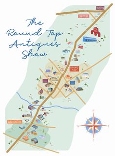 the round top antiques show map