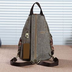 Unique Embroideried and Beads Flap Canvas Bohemia Vintage Backpacks for $37.99 | Baginning Unique Backpacks, Fabric Purse, Drawing Bag, Folk Style, Vintage Backpacks, Light Backpack, Purse Backpack, Folk Fashion, Mobile Phone Bag