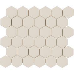 a white hexagonal tile pattern