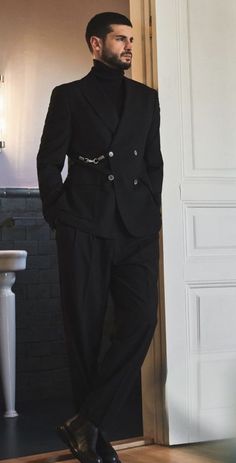 Christmas Outfit Men Classy, Coat Pant For Men Suits Wedding, Black Outfit Men, Black Suit Men