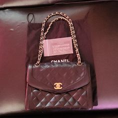 Authentic Pre-Loved Chanel Chain Shoulder Bag, Diana Flap. Leather Material. Very Good Condition. Some Minimal Signs Of Use. Firm Price. Inclusion: Authencity Card And Dust Bag Chanel Chain, Chanel Shoulder Bag, Chanel Bags, Chain Shoulder Bag, Leather Material, Chanel Bag, Dust Bag, Chanel, Bag Lady