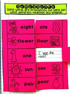 Homophone Activities, Homophones Activities, Homophones Activity, Homophones Worksheets, Michelle Baker, Fast Finishers, Teacher Conferences, Parent Teacher Conferences, Parent Teacher