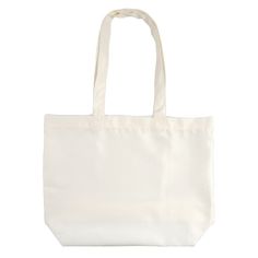 a white tote bag on a white background