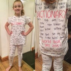 Clever Dictionary #WorldBookDay costume idea | The Works Dress Dictionary, World Book Day Characters, Easy Book Character Costumes, Kids Book Character Costumes, World Book Day Outfits