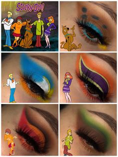 Spooky Scooby Doo, Scooby Doo Makeup, Disney Eye Makeup, Disney Inspired Makeup, James Charles Palette, Halloween Makeup Look, Makeup Masterclass, Mekap Mata