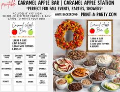 an image of a table with apples and desserts