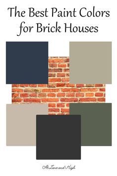 the best paint colors for brick houses