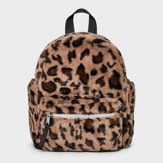 Kids' Mini Faux Fur Leopard Print Backpack - art class™ Backpack Art, Fur Texture, Weekend Adventures, Leopard Spots, The One And Only, Mini Backpack, Art Class, One And Only, Apparel Accessories