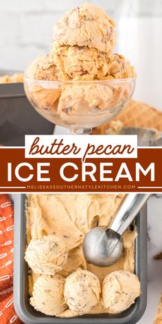 This no churn Butter Pecan Ice Cream is rich and creamy combining a smooth, buttery ice cream base with crunchy, toasted pecans. It’s simple to make and comes with the bonus of no ice cream maker required! Homemade Butter Pecan Ice Cream, Butter Pecan Ice Cream Recipe, Butter Pecan Ice Cream, Ice Cream Cupcakes, Pecan Ice Cream, Ice Cream Ingredients, Lost 100 Pounds, Healthy Food Facts