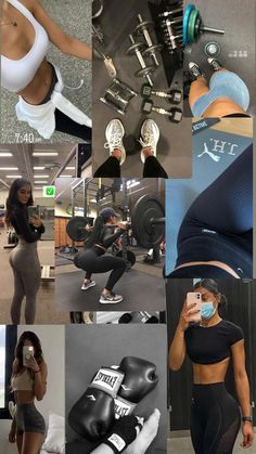 a collage of photos showing different types of sports wear